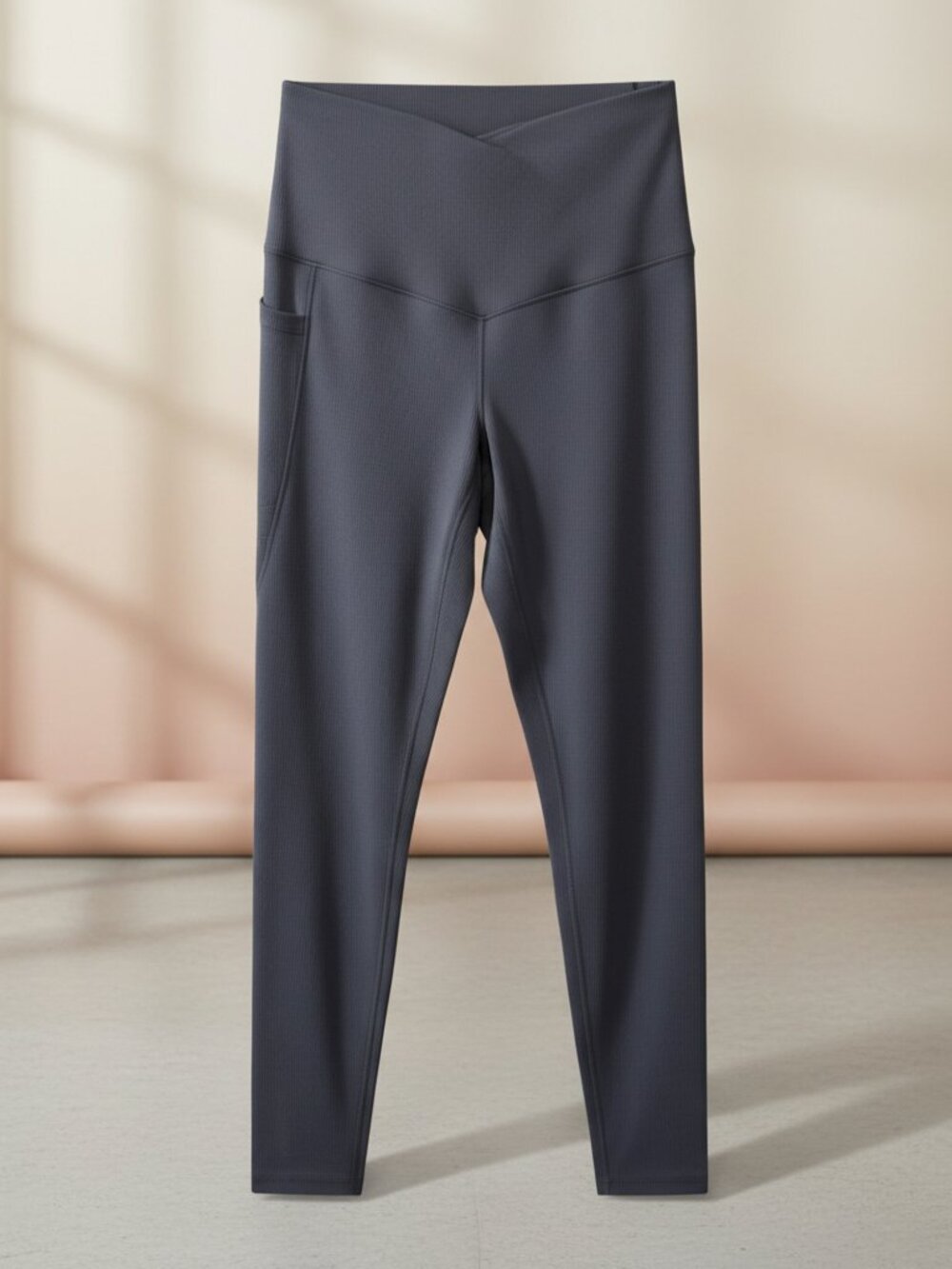 HALARA NWTs High Waisted Tummy Control Pocket Shaping 7/8 Leggings - Small Grey